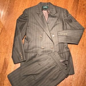 Ralph Lauren Double Breasted Wool Suit